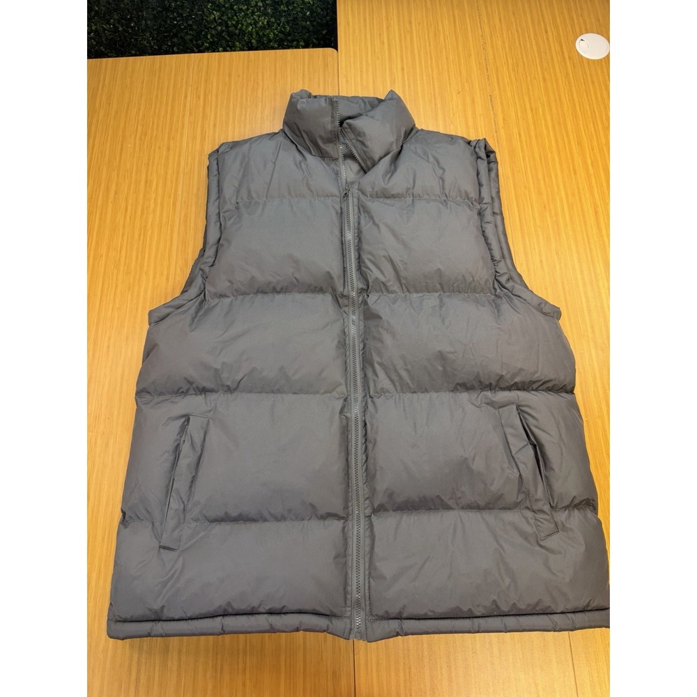 Fourcast Outerwear Quilted Extra Puffy Grey Gray Men Vest Sweater Sz XXL